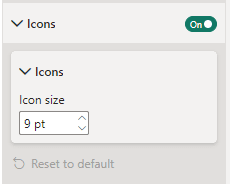 KPI Card Icon Settings