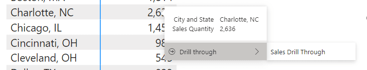 screenshot of modern tooltips enabled with left click to drill through