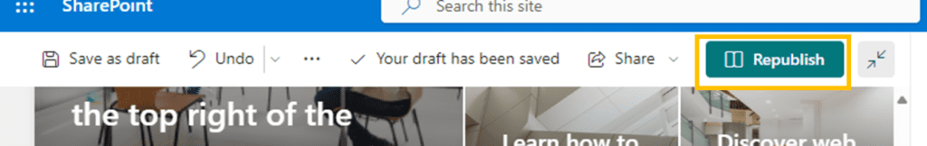 Publishing a SharePoint site to save changes after adding a Power BI Web Part